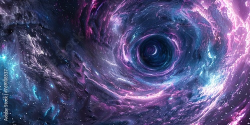 Space star galaxy tunnel abstraction background