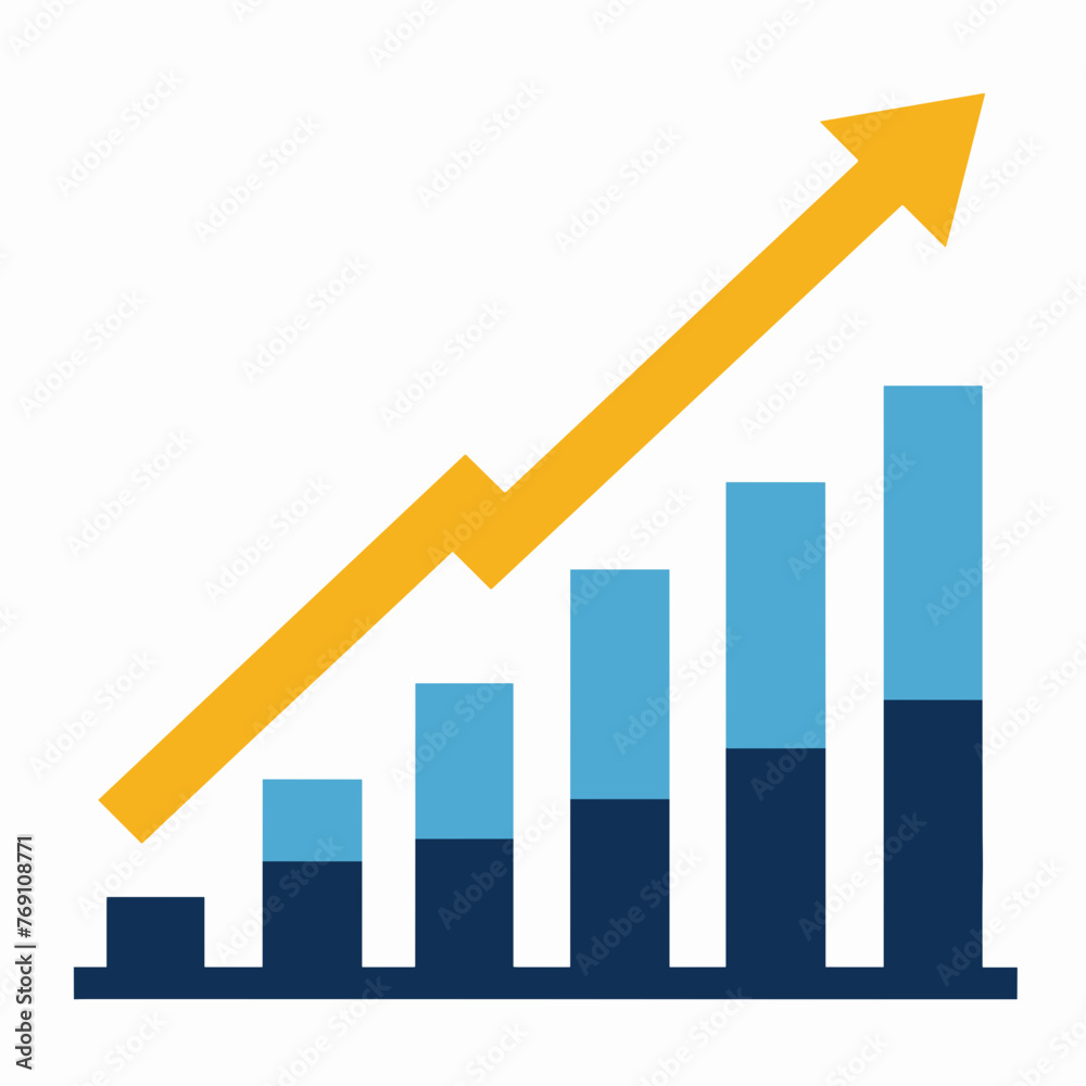 business graph with arrow business graph with arrow