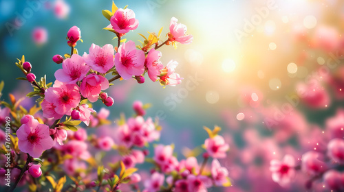 Colorful Springtime Background © EwaStudio