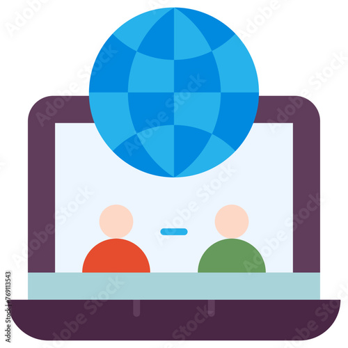 Vector Icon Call, facetime, video, video call, internet