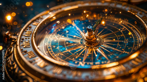 Fantasy Zodiac Compass. Astronomy Tool