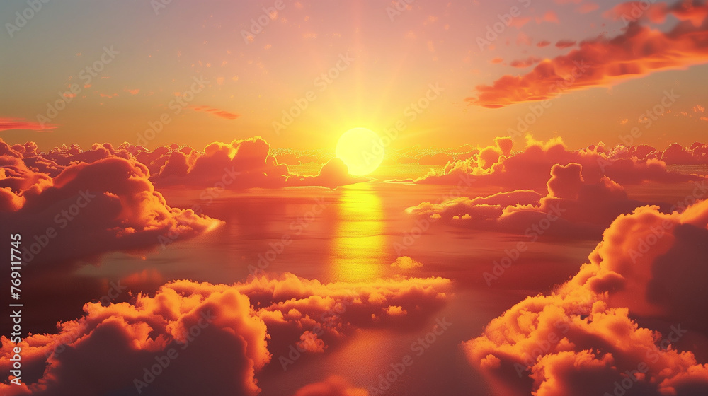red sky clouds and sun sunset background red sky clouds and sun sunset background