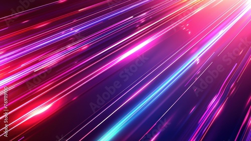 Blue and Pink technology Light speed background,