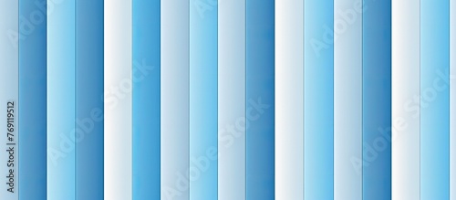 Detailed view of a wallpaper pattern consisting of blue and white stripes arranged vertically in a room