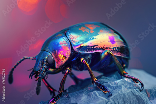 A purebred beetle poses for a portrait in a studio with a solid color background during a pet photoshoot.   © kalafoto