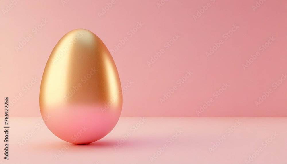 pink easter egg on pink background 3d illustration copy space pink easter egg on pink background 3d illustration copy space