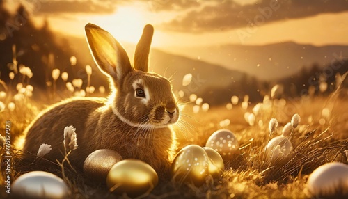 most beautiful background for easter with bunny and easter eggs 4k ultra high good quality