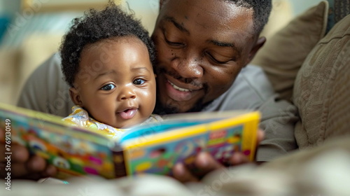 A parent reading a bedtime story to their newborn  fostering early language development and bonding - newborn care