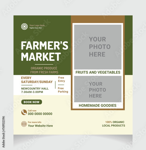 farmers market social media post