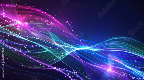 Abstract digital technology background with light colored graphs and data. Analytical computing concept. Banner for business, science and technology.