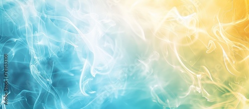 Abstract Light Blue and Yellow Blurred Design Gradient for Brand Book.