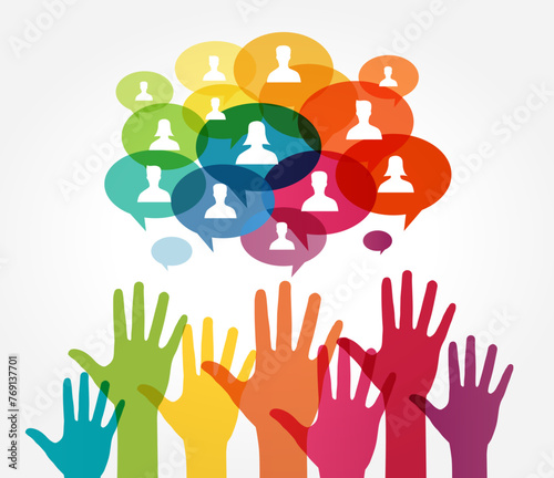 Group people diversity