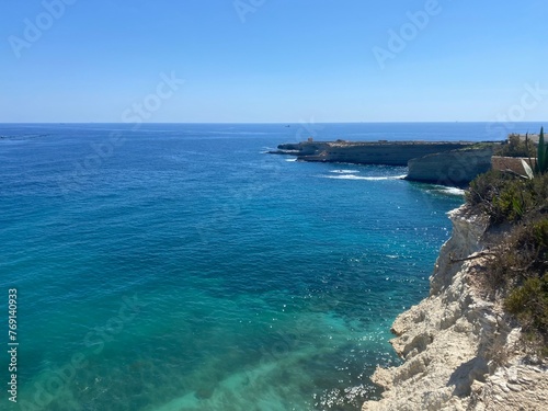 Coastline near Marsakala Malta.