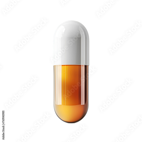 Transparent Background PNG Cutout of Isolated Pill Medication
