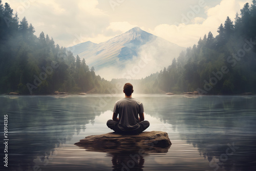 meditation in the mountains