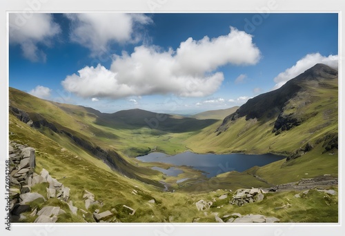 A view of the North Wales Countryside near Mount Snowdon