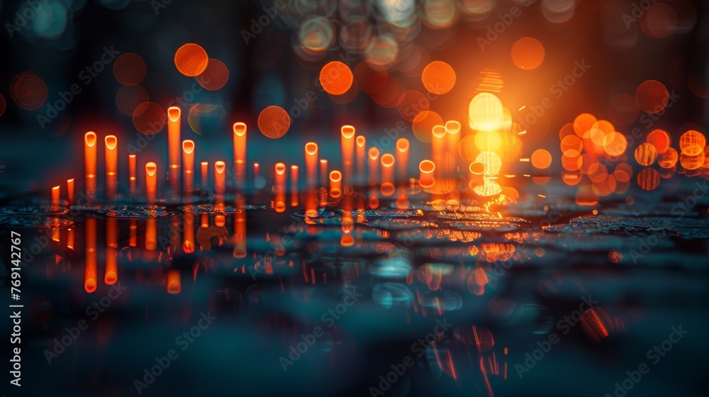 Dynamic Global Market Investment Trading Chart Visual Generative AI Dynamic Global Market Investment Trading Chart Visual Generative AI