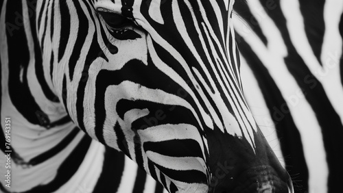 Safari Chic  Black and White Zebra Print