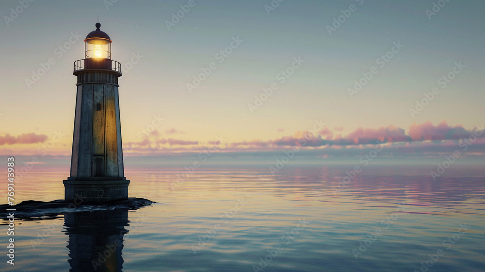 Solitary Sentinels: Lighthouses Amidst Boundless Seas