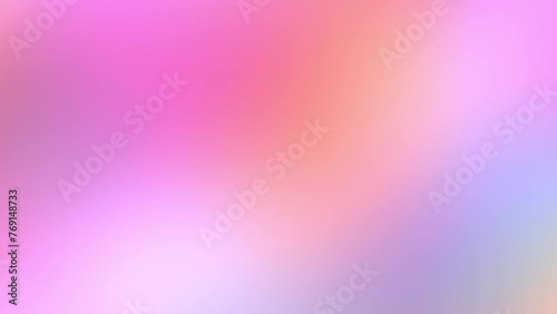 Candy rainbow multicolored blurry gradient abstract moving background 4K. Pastel neon prism color transitions. Fluid animation in light blue, soft pink, pale yellow, peach orange, lilac. Spring purity