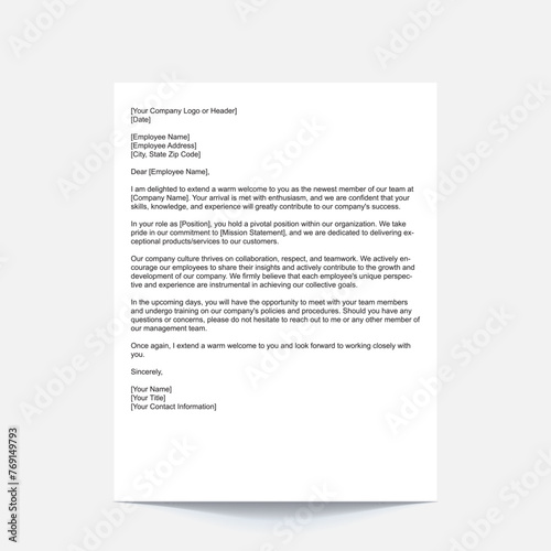 welcome letter,welcome letter to new employee,welcome email to new employee,new hire welcome message,email welcome to new employee,email for welcoming new employee,new staff welcome letter