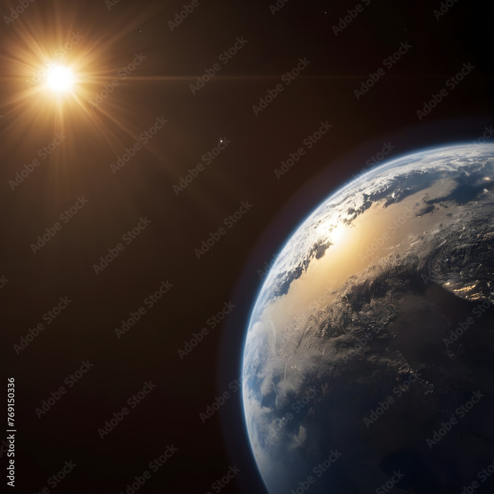 Fototapeta premium Sun and earth..