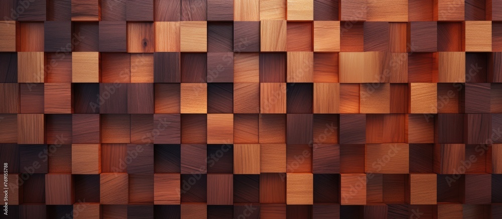A rustic wooden wall adorned with an assortment of painted squares, each displaying a different vibrant hue A rustic wooden wall adorned with an assortment of painted squares, each displaying a different vibrant hue