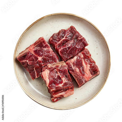 A Plate of Raw Short Ribs I...