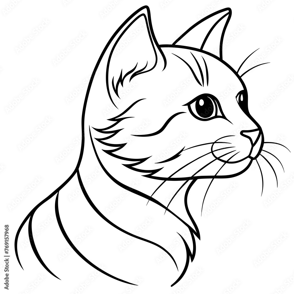 Obraz premium Captivating Cat Logo Icons: Perfect Branding Solutions