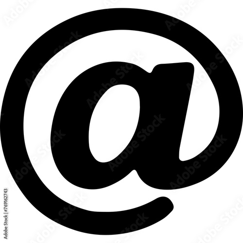 At Sign Icon  photo