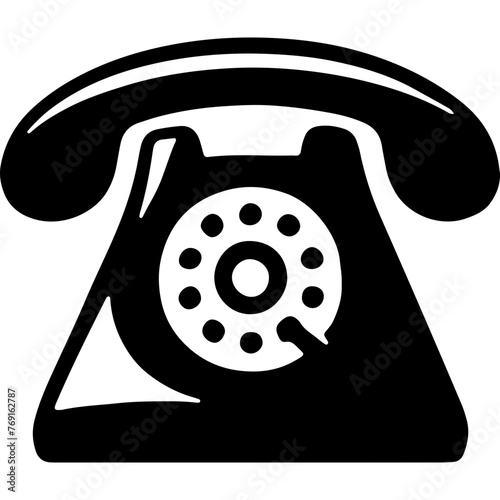 Retro Rotary Dialing Telephone