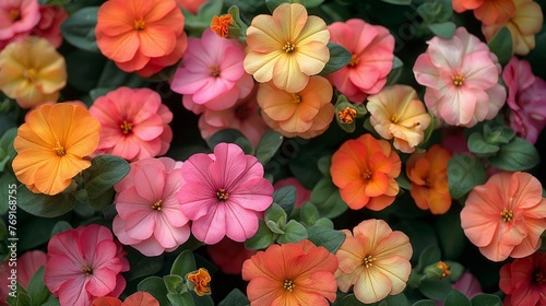 Wallpaper Mural Background of colorful blossoming flowers Torontodigital.ca