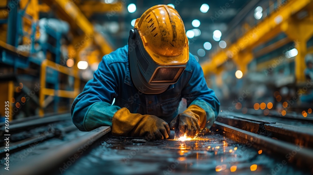 welder at work welder at work