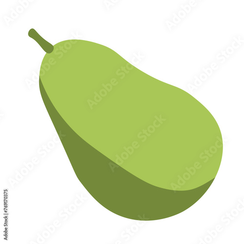 color isolated jackfruit in flat style in vector. image of natural healthy eco food.template for logo sticker poster print decor design