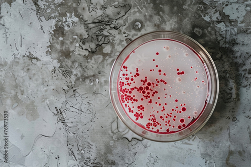 petri dish  background working in labatory photo