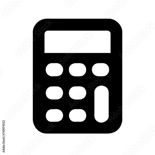 Calculator icon isolated on a Transparent Background © Multi-Media