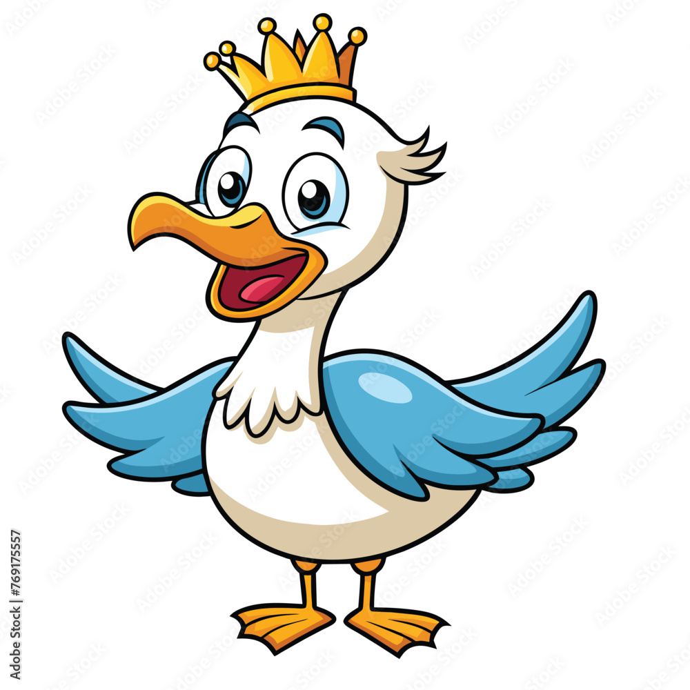 cute-goose-cartoon-characters-vector-illustration- cute-goose-cartoon-characters-vector-illustration-