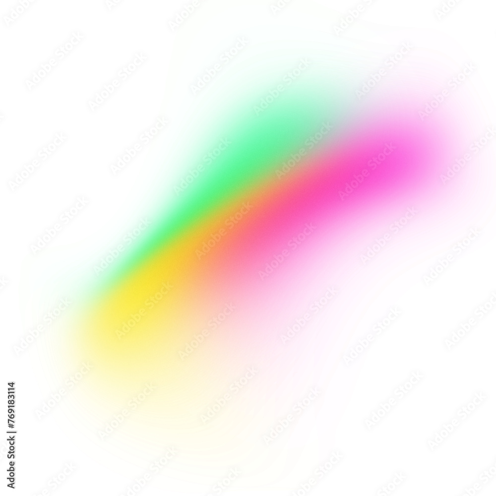 Rainbow gradient design element on transparent background