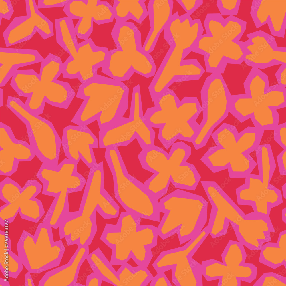 Children style, abstract geometric floral doodle background. Funny basic shapes wallpaper. Modern textile background. Colorful flower seamless pattern. Children style, abstract geometric floral doodle background. Funny basic shapes wallpaper. Modern textile background. Colorful flower seamless pattern.