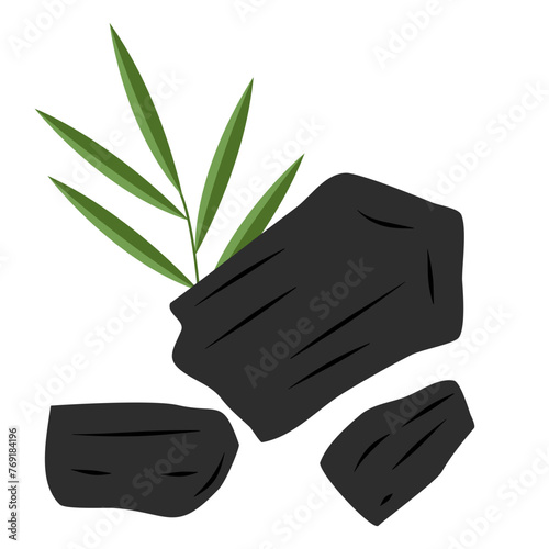 
vector bamboo charcoal illustration