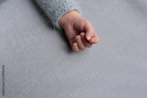 hands of a newborn baby. little hands 