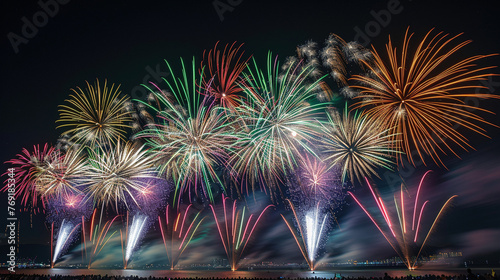 Vibrant Explosions: A Global New Year's Extravaganza