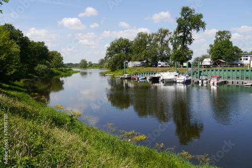 Leopoldshafen an der Elbe in Dessau-Roßlau der Bauhausstadt Dessau photo