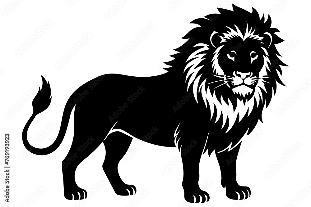 lion silhouette vector illustration lion silhouette vector illustration