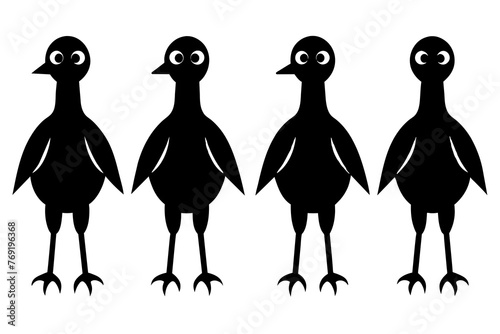 flossie bird silhouette vector illustration photo