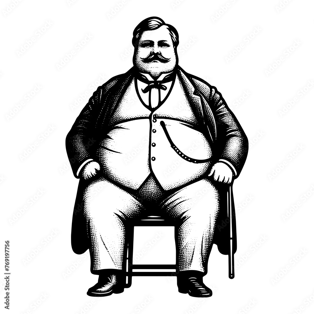 Cheerful Portly Gentleman engraving sketch PNG illustration with transparent background Cheerful Portly Gentleman engraving sketch PNG illustration with transparent background