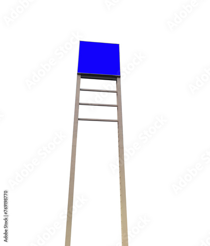 ladder on white background