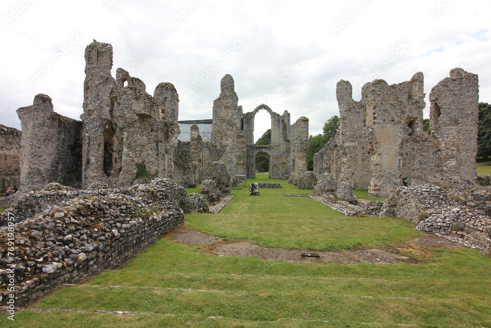 ruins of monastic site in england