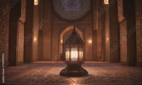 simple lantern Eid Mubarak Ramadan photo