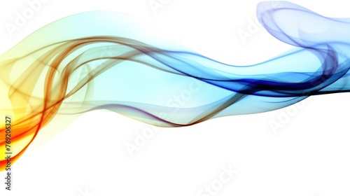 Abstract Colorful Smoke Wave Design